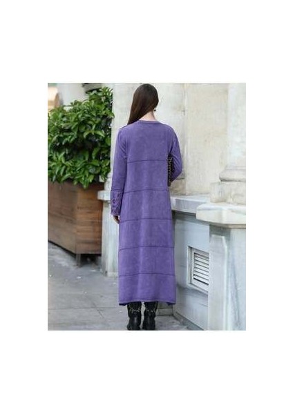 Yıkamalı Baskı Detaylı Pamuk Elbise modelleri