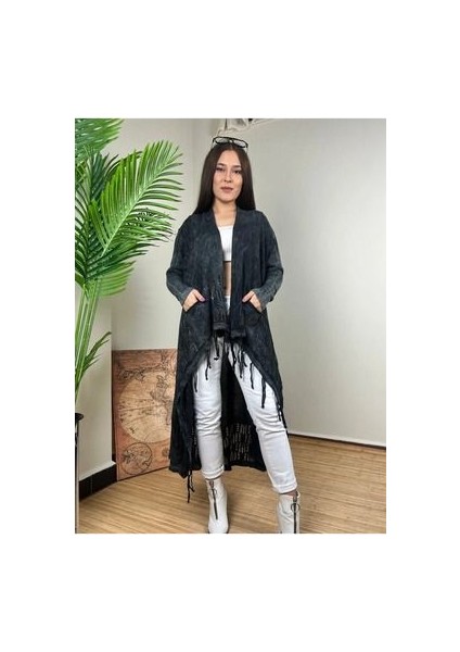 Etnik Bohem ve Otantik Tarz Pamuk Salaş Örme Tunik