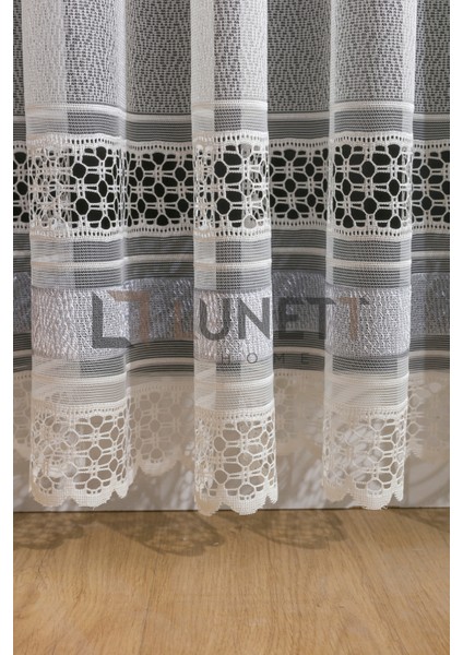Kullanıma Hazır Ekru Renk Efes Desen (1x3) Sık Pileli Tül Perde fiyatları