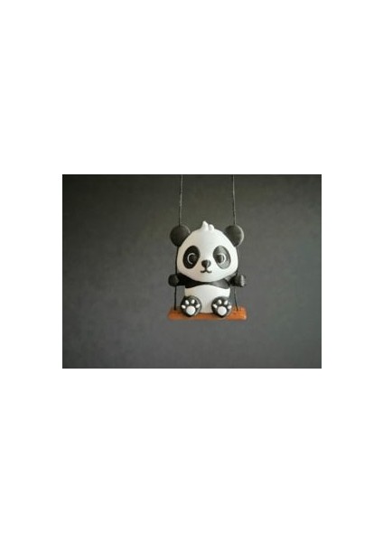 Salıncaklı Panda Araba Ayna Süsü