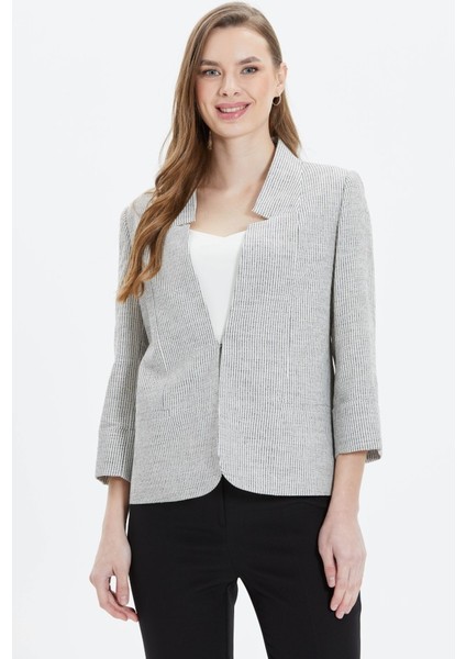 Truvakar Kol Çizgili Ceket