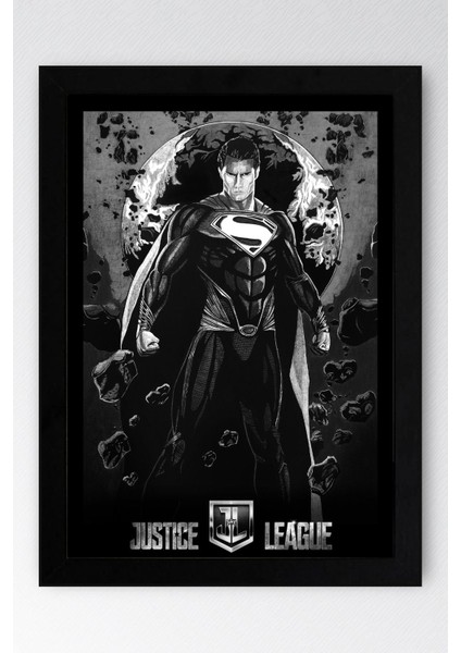 Superman Çerçeveli Tablo - Film Posteri Tablo