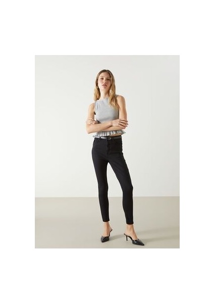 Lcwk Beli Kemerli Jüpiter Süper Skinny Fit Kadın Jean Pantolon
