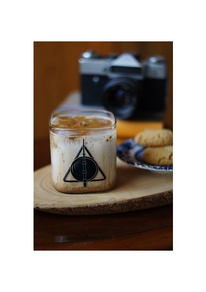 Pinterest 3 Adet Harry Potter Hogwards 9/3 Çeyrek ve Ölüm Yadigarları Kahve Bardağı Cam Bardak