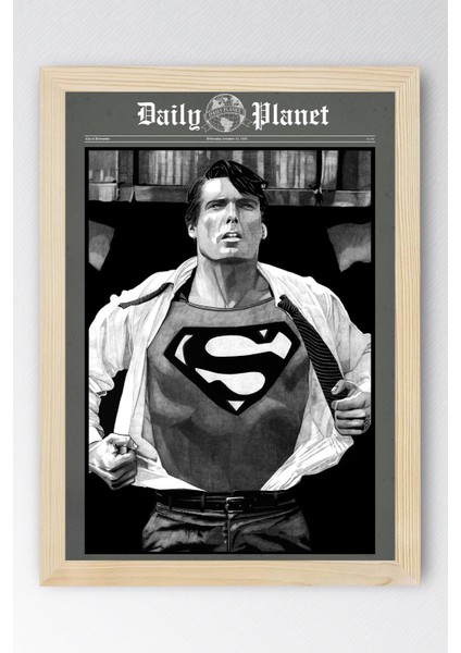 Superman Çerçeveli Tablo - Film Posteri Tablo