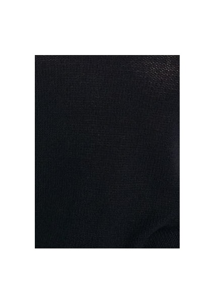 10706 Oval Yaka Yumuşak Dokulu Triko Kazak-Siyah fırsatları