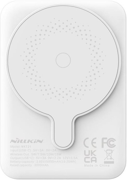Magsafe Powerbank 5000 mAh Taşınabilir Şarj Cihazı - Beyaz