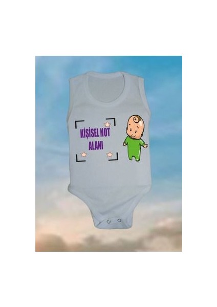 Kişiye Özel Not Yazılabilen Baskılı Hediye Bebek Body & Zıbın Atlet Çıtçıtlı