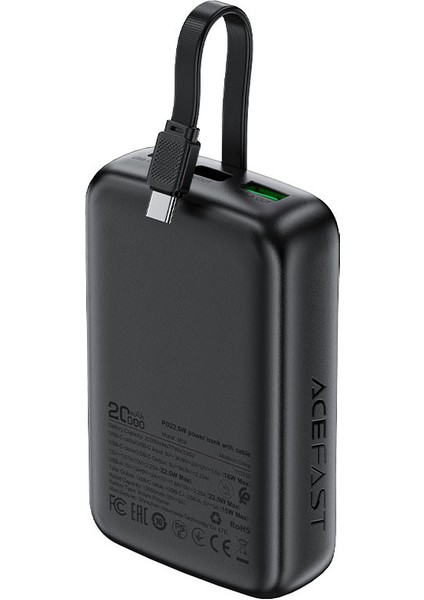 LED Dijital Ekranlı 20000 mAh Taşınabilir Şarj Aleti PD22.5W Powerbank + Usb-C Kablosu - M14 fiyatları