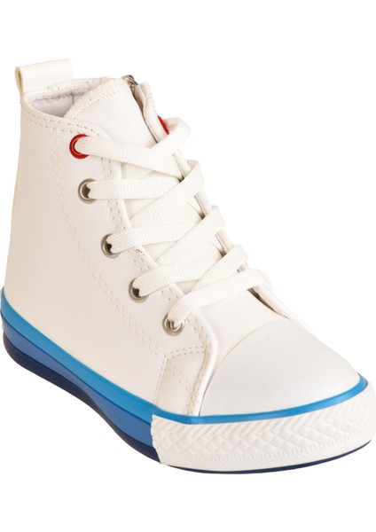 Unisex Çocuk Boğazlı Fermuarlı Hafif Anatomik Taban Cilt Spor Ayakkabı