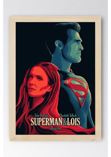 Superman Çerçeveli Tablo - Film Posteri Tablo