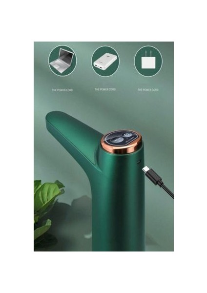 Otomatik Şarjlı Damacana Su Pompası Akıllı Metalik Yeşil (600ML) Damacana Su Pompası fiyatları