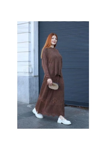 Etnik Bohem Otantik Tarz Antik Yıkama % Yüz Pamuk Standart Beden Etek Tunik Triko Takım modelleri