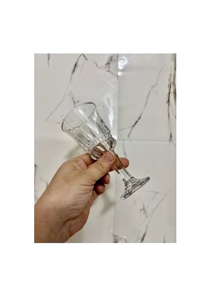 Cam Ayaklı Kahve Yanı Bardağı Adet 13Cm