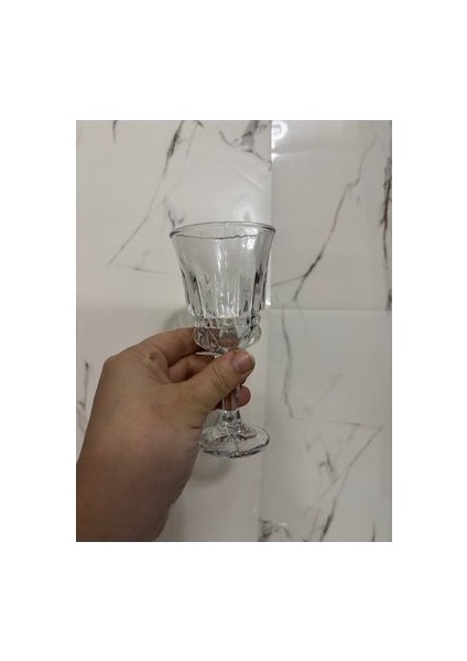 Cam Ayaklı Kahve Yanı Bardağı Adet 13Cm
