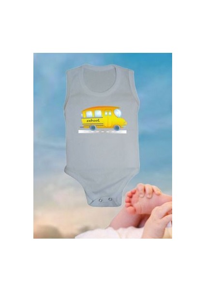 Ribana 3'lü Tren Baskılı Yazılı Bebek Body & Zıbın Atlet Çıtçıtlı fırsatları