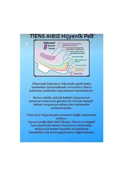 Hijyenik Normal Kadın Pedi 10'lu fiyatları