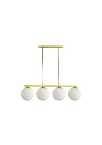 Ruma Gold 4lü Ithal Camlı Avize