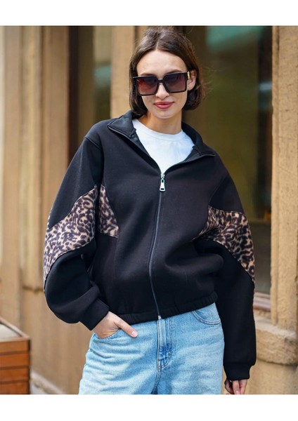 3 Iplik Fermuarlı Beli Lastikli Sweatshırt Hırka fırsatları