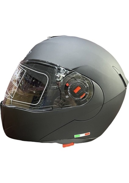 FR-961 Çene Açılır Kask Mat Siyah
