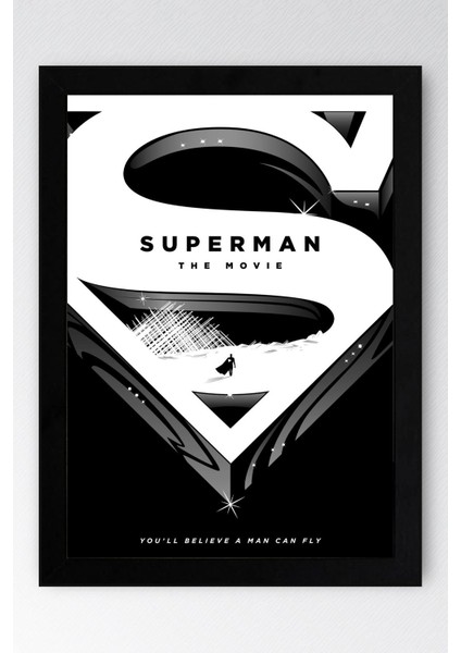 Superman Çerçeveli Tablo - Film Posteri Tablo