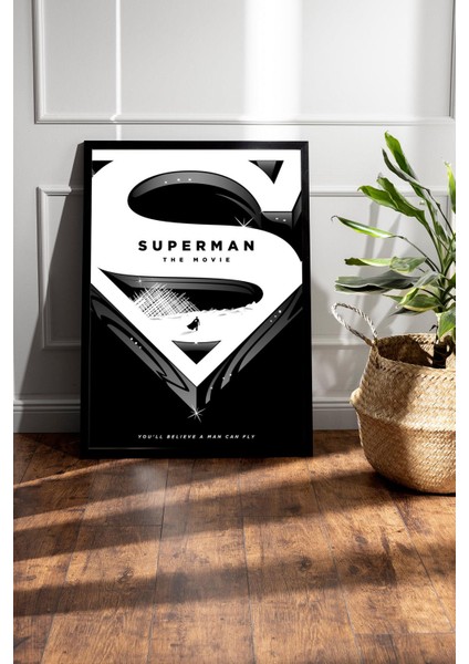 Superman Çerçeveli Tablo - Film Posteri Tablo fiyatları
