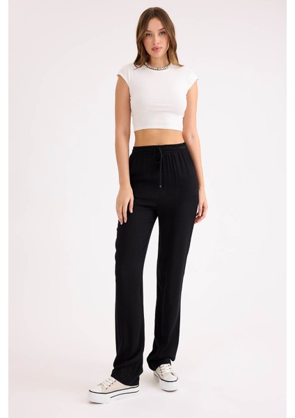 Beli Bağcıklı Viskon Keten Pantolon fiyatları