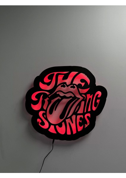 The Rolling Stones LED Işıklı Tablo