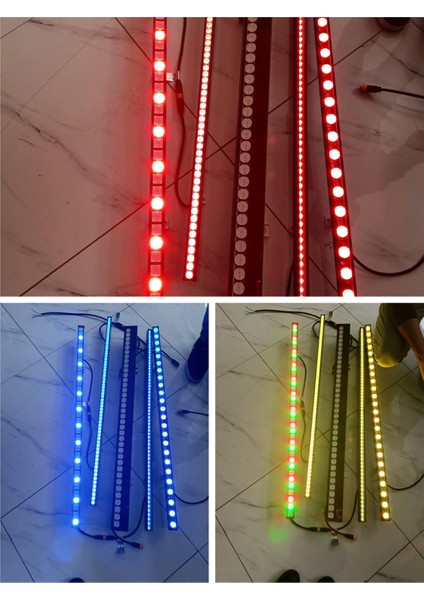 Dış Cephe Aydınlatma, Dış Cephe Işık, Su Geçirmez Dış Cephe Led, 100 cm Bina Dış Cephe Aydınlatma Seti.