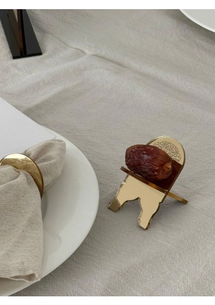 Hurmalık 6 Adet / Hurma Tabağı / Ramazan Süsü / Hurma Sunum Sofra Süsü / Ramazan Süsü / Gold Renk fiyatları