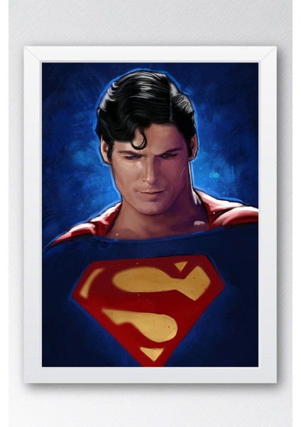 Superman Çerçeveli Tablo - Film Posteri Tablo