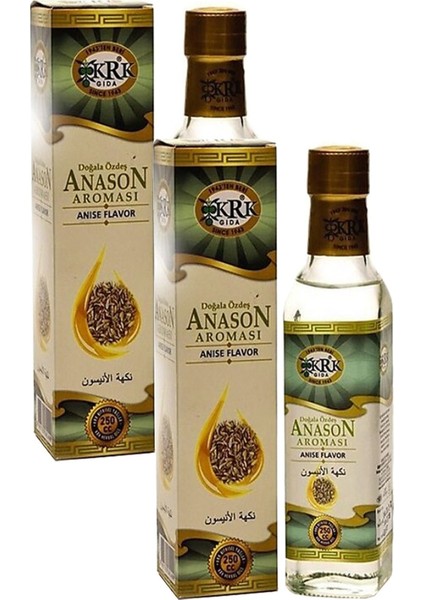 Anason Aroması 250 cc x 2 Adet Cam Şişede