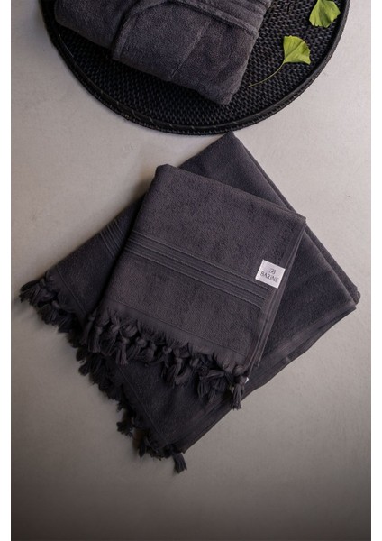 Merlin Pamuk Havlu Antrasit 100 x 180