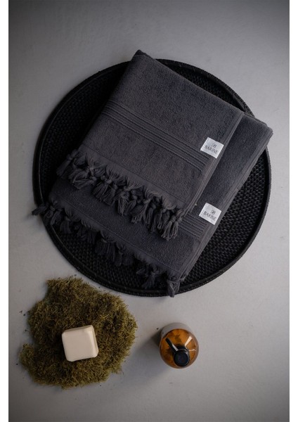 Merlin Pamuk Havlu Antrasit 100 x 180 modelleri