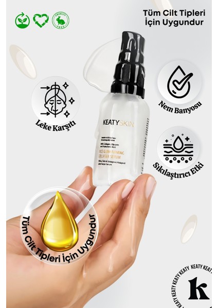 Sıkı ve Parlak Cilt Kolajen Seti | Anında Soyulan Peeling 100ML + Kolajenli Serum 30ML