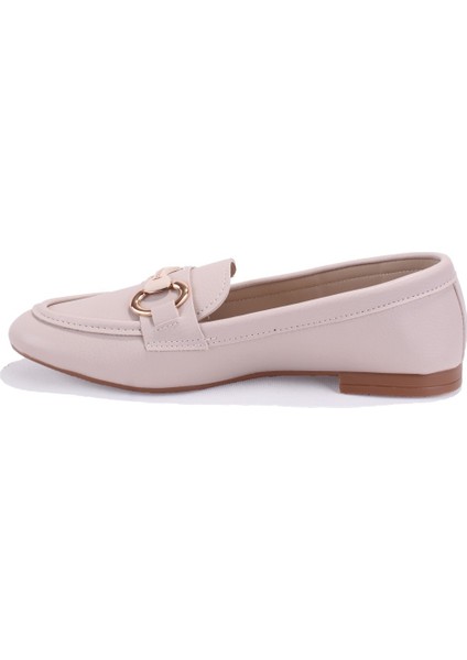 DZA07-1181129 Bej Günlük Kadın Babet Ayakkabı modelleri