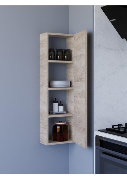 Kapaklı Raflı Banyo Dolabı, Ince Çok Amaçlı Dolap 104 x 31 cm modelleri