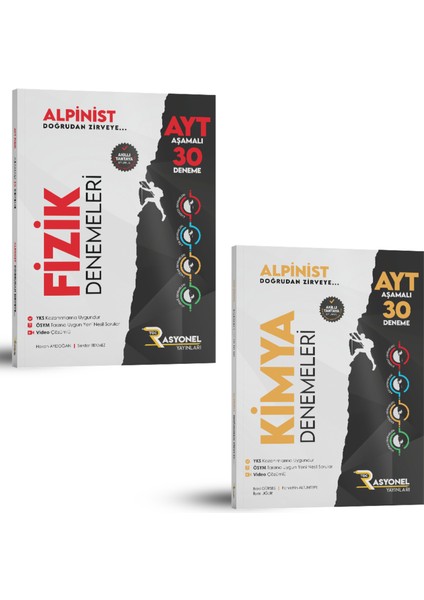 Ayt Kimya - Fizik Aşamalı Deneme Seti (60 Deneme- Müfredata Uygun- Ösym Ayarında)