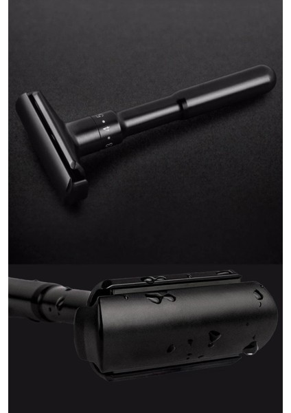 Shave Q7 Ayarlanabilir Manuel Tıraş Makinesi + U3 Full Metal Ustura