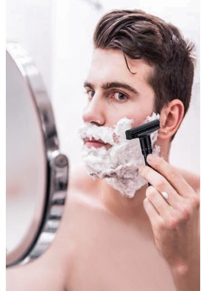Shave Q7 Ayarlanabilir Manuel Tıraş Makinesi + U3 Full Metal Ustura