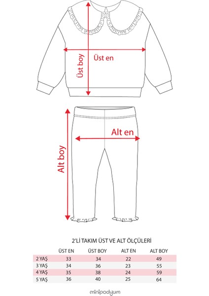 Kız Çocuk Baskılı Fırfırlı Bebe Yakalı Taytlı Ikili Takım fiyatları