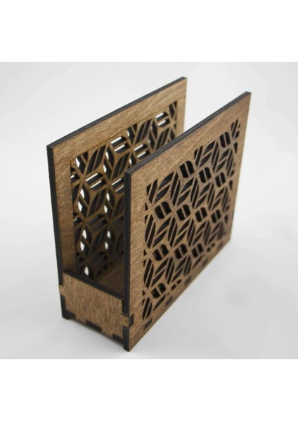 Ahşap Dekoratik Peçetelik / Sofra Sunum Peçetelik