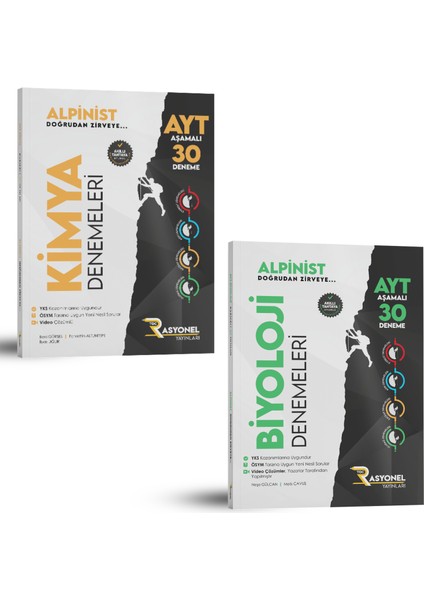 Ayt Kimya - Ayt Biyoloji Aşamalı Deneme Setleri (60 Deneme- Ösym Ayarında)