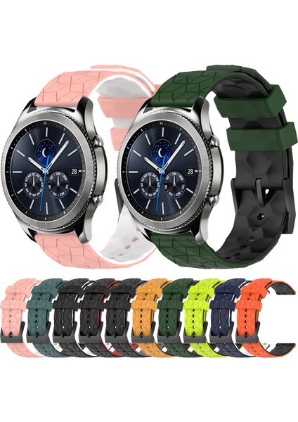 Samsung Gear S3 Clic Turuncu+Siyah Için Iki Renkli Silikon Saat Bandı (Yurt Dışından) fırsatları