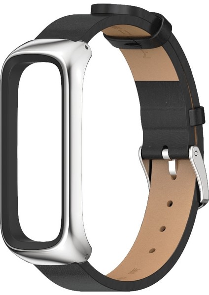 Samsung Galaxy Fit 2 Siyah Gümüş Için Mikrofiber Deri Watch Band (Yurt Dışından) fiyatları