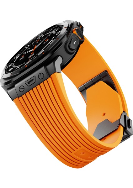 Samsung Galaxy Watch Ultra 47MM Turuncu Için Silikon Saat Kayışı (Yurt Dışından) fırsatları