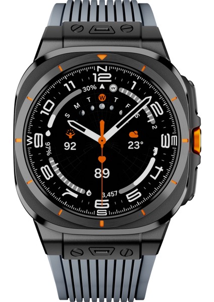 Samsung Galaxy Watch Ultra 47MM Gri Için Silikon Saat Kayışı (Yurt Dışından) fiyatları