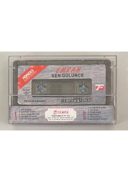 Emrah - Sen Gülünce (Kaset) fiyatları