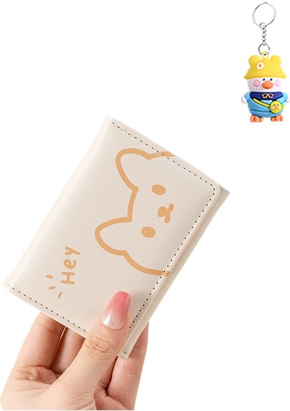 Bayan Cüzdan Sevimli Karikatür Üç Katlı Değişim Klip Kız Öğrenci Taşınabilir Cüzdan (Yurt Dışından)