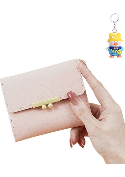 Cüzdan Bayan Kısa Mini Toka Para Cüzdanı Öğrenci Küçük Para Cüzdanı (Yurt Dışından)